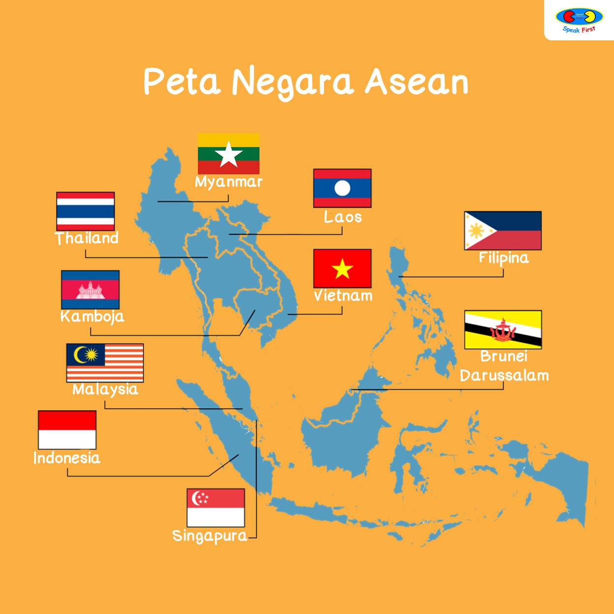 Peta Negara ASEAN